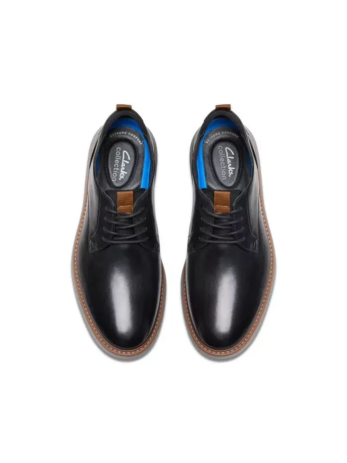 Мужские повседневные туфли Clarks Brantin, с круглым носком — изображение 2 из 18, черный