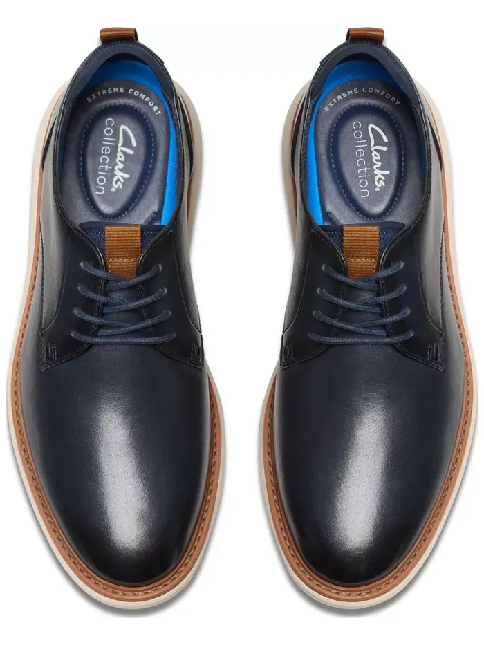 Мужские повседневные туфли Clarks Brantin, с круглым носком — изображение 16 из 18, черный