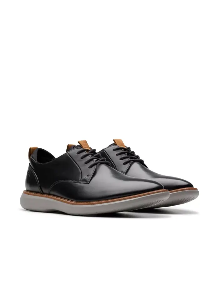 Мужские повседневные туфли Clarks Brantin, с круглым носком — изображение 4 из 18, черный