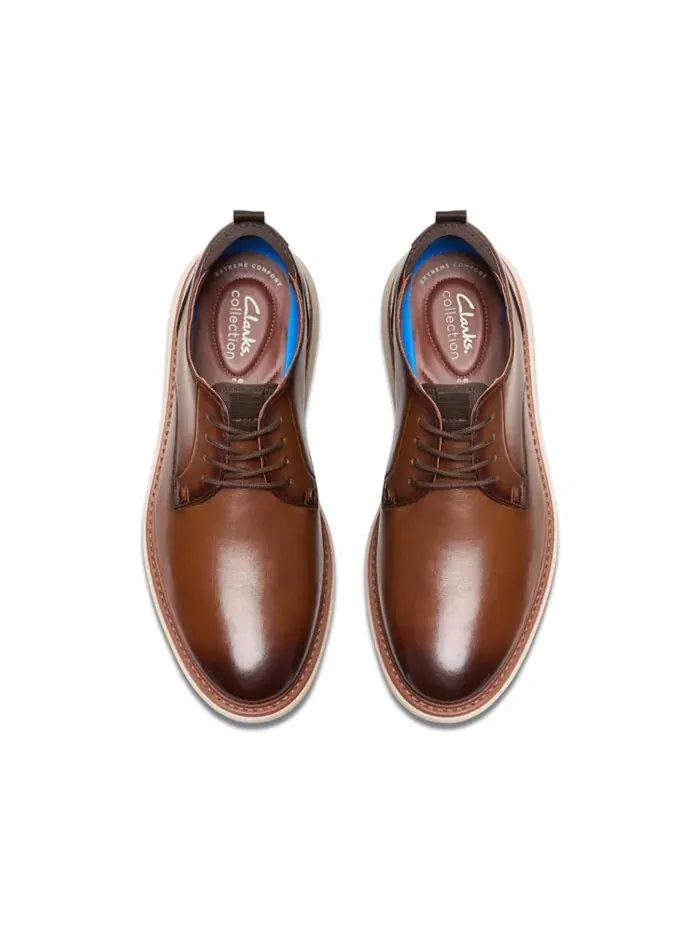 Мужские повседневные туфли Clarks Brantin, с круглым носком — изображение 8 из 18, черный