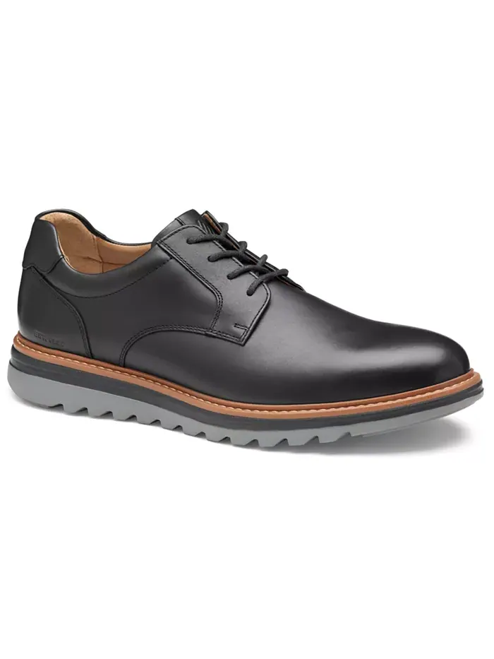 Мужские туфли Braxton Plain с круглым носком Johnston & Murphy — изображение 1 из 5, черный