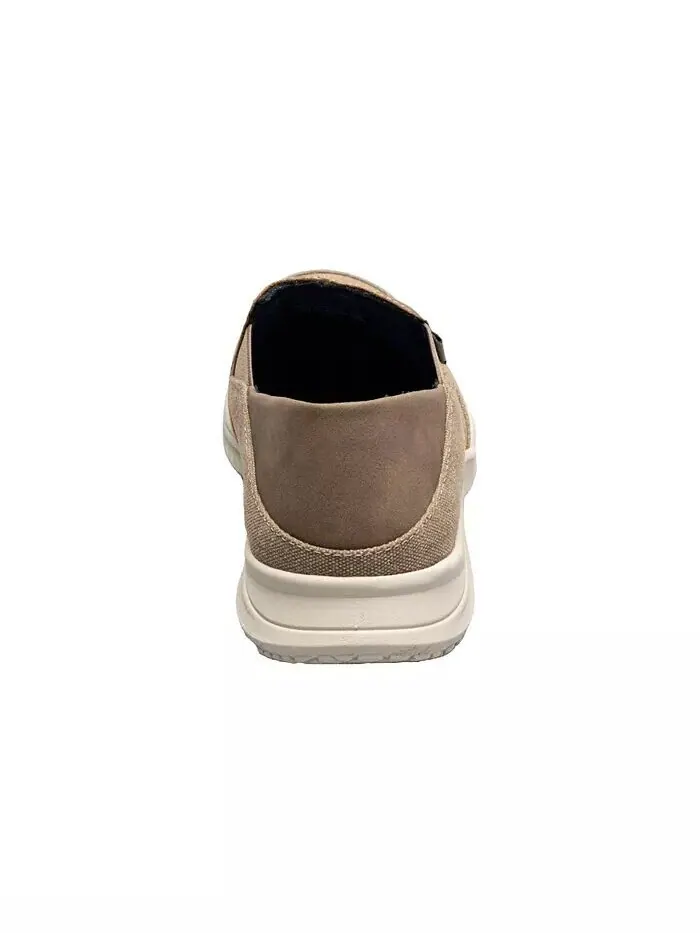 Мужские туфли без шнуровки Conway Ez Canvas Moc Toe Nunn Bush — изображение 3 из 7, серый
