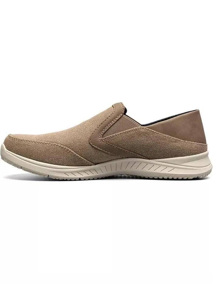 Мужские туфли без шнуровки Conway Ez Canvas Moc Toe Nunn Bush — изображение 7 из 7, серый