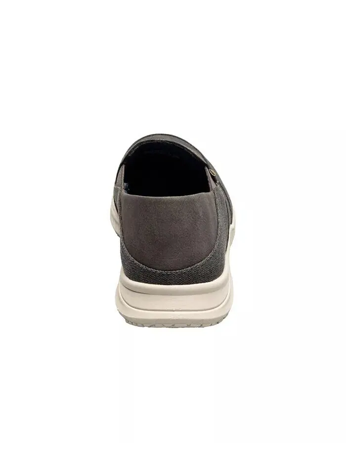 Мужские туфли без шнуровки Conway Ez Canvas Moc Toe Nunn Bush — изображение 3 из 7, серый