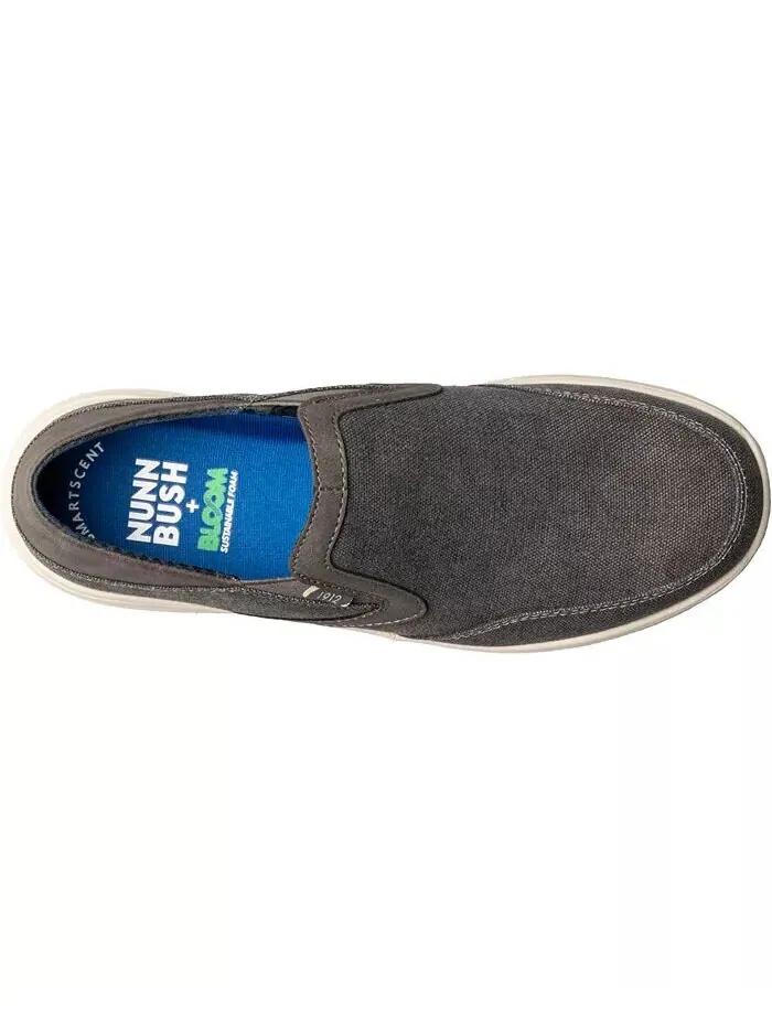 Мужские туфли без шнуровки Conway Ez Canvas Moc Toe Nunn Bush — изображение 4 из 7, серый