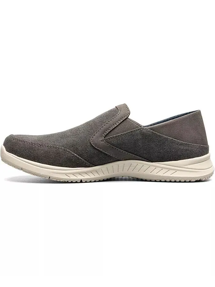 Мужские туфли без шнуровки Conway Ez Canvas Moc Toe Nunn Bush — изображение 7 из 7, серый