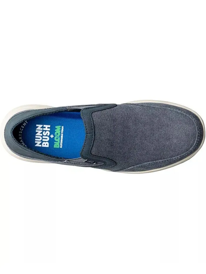 Мужские туфли Conway Ez Canvas Moc Toe Slip On Nunn Bush — изображение 4 из 7, темно-синий
