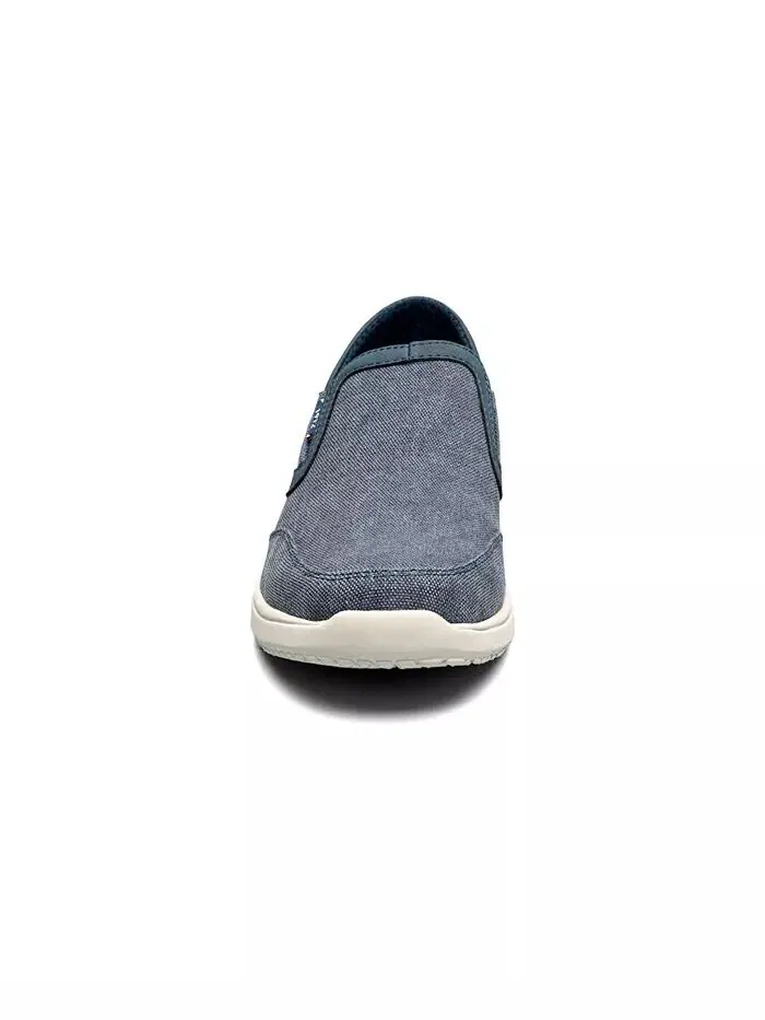 Мужские туфли Conway Ez Canvas Moc Toe Slip On Nunn Bush — изображение 6 из 7, темно-синий