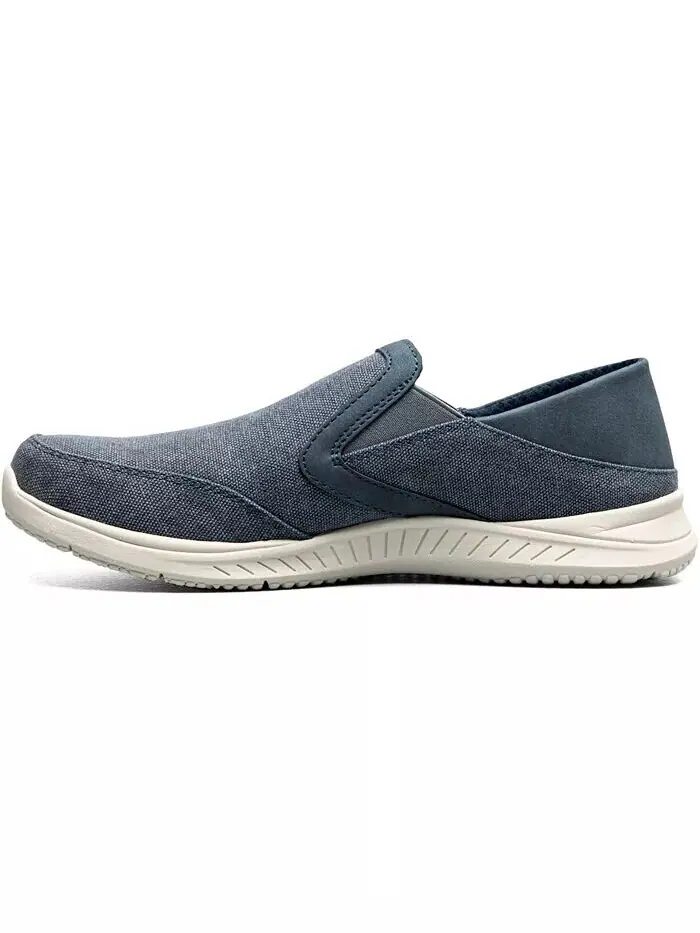 Мужские туфли Conway Ez Canvas Moc Toe Slip On Nunn Bush — изображение 7 из 7, темно-синий
