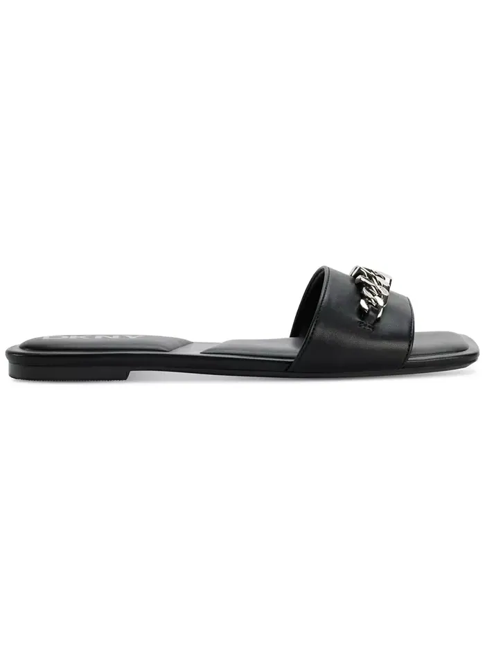 Женские сандалии Dania Chain Slide DKNY — изображение 2 из 5, черный