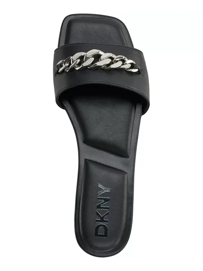 Женские сандалии Dania Chain Slide DKNY — изображение 4 из 5, черный