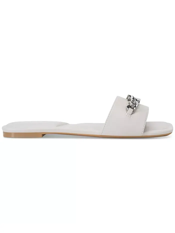 Женские сандалии Dania Chain Slide DKNY — изображение 2 из 5, белый