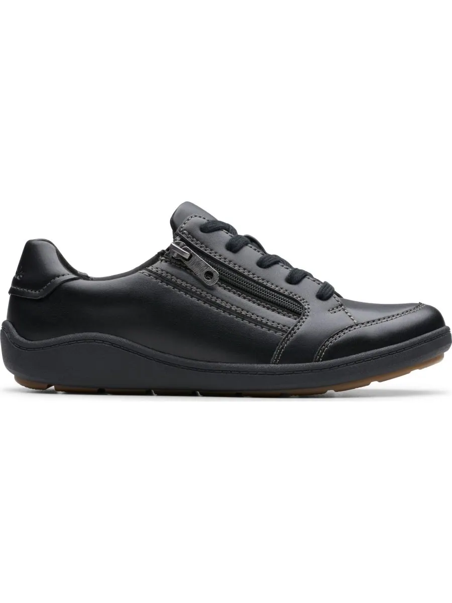 Кроссовки женские Clarks Bryianne Bayla, кожаные — изображение 2 из 5, черный
