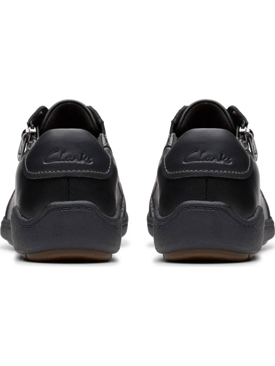 Кроссовки женские Clarks Bryianne Bayla, кожаные — изображение 3 из 5, черный