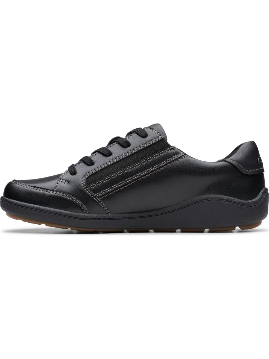 Кроссовки женские Clarks Bryianne Bayla, кожаные — изображение 5 из 5, черный