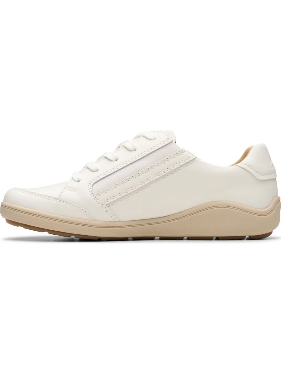 Кроссовки женские Clarks Bryianne Bayla, кожаные — изображение 9 из 9, белый