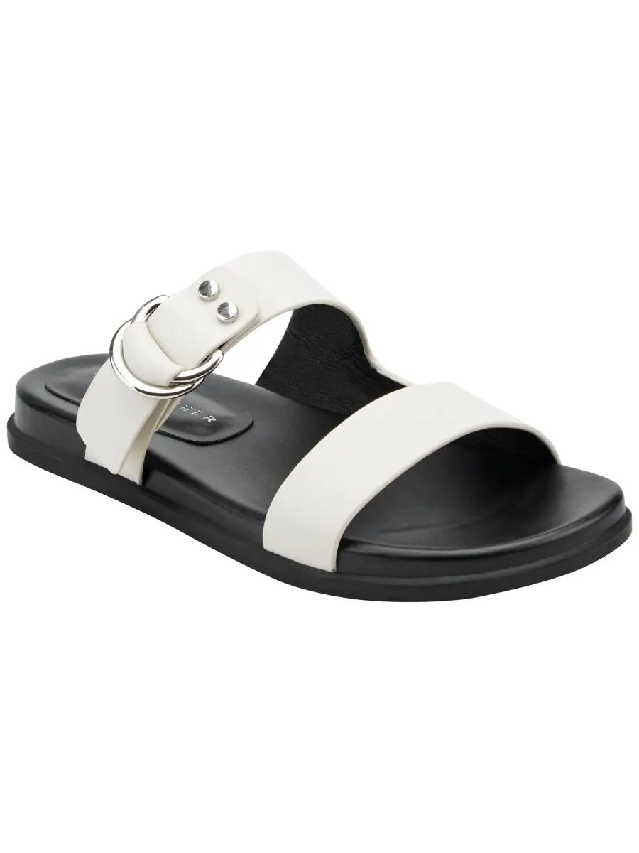 Женские сандалии Gia Double Band Flat Slip-On Marc Fisher LTD — изображение 1 из 5, кремовый