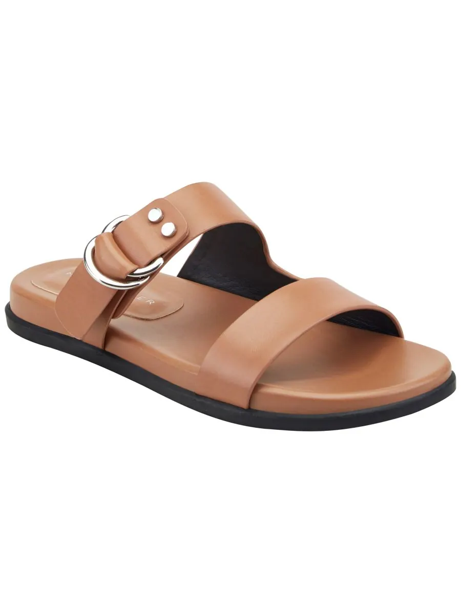 Женские сандалии Gia Double Band Flat Slip-On Marc Fisher LTD — изображение 1 из 5, коньячный
