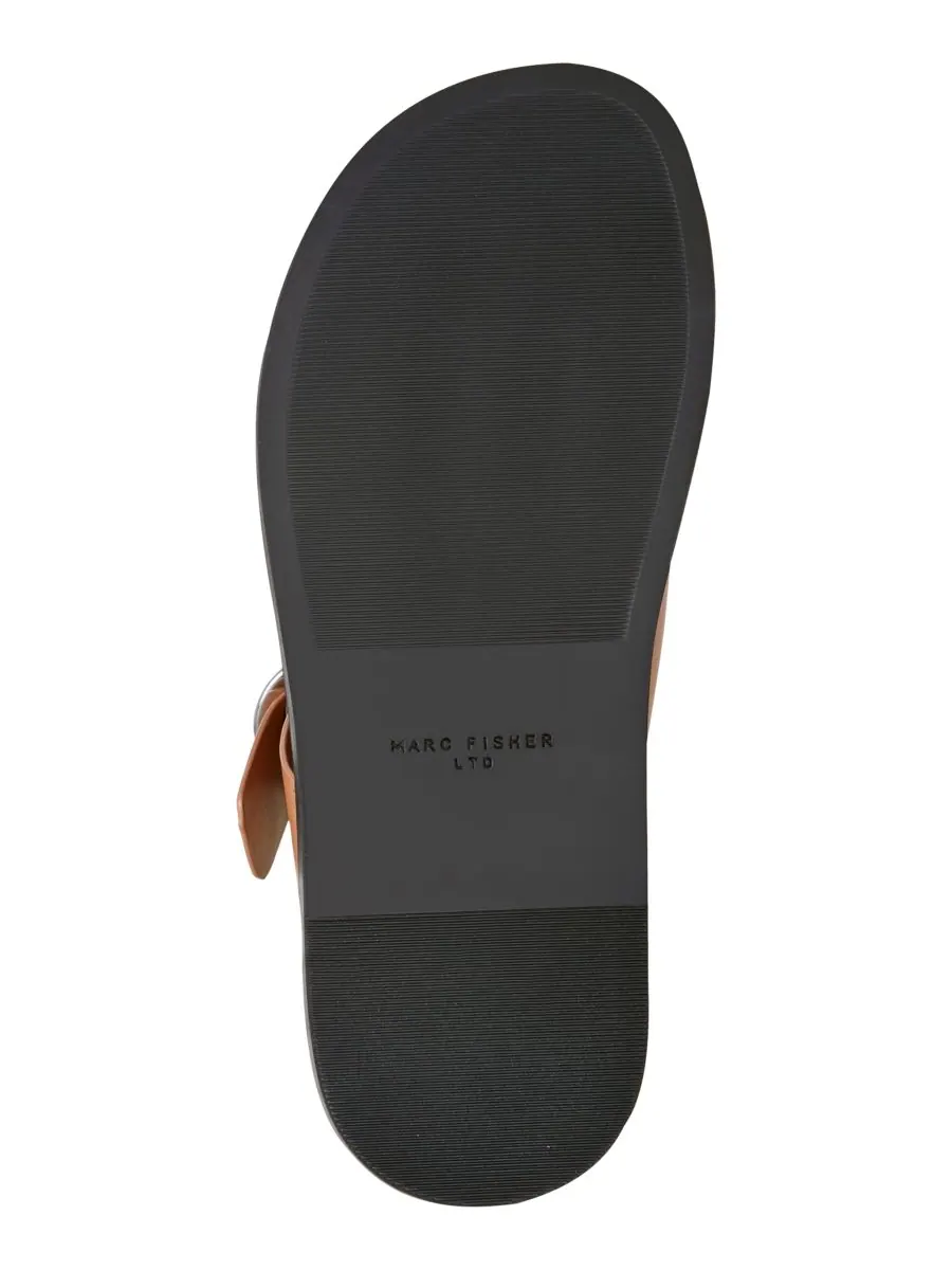 Женские сандалии Gia Double Band Flat Slip-On Marc Fisher LTD — изображение 5 из 5, коньячный