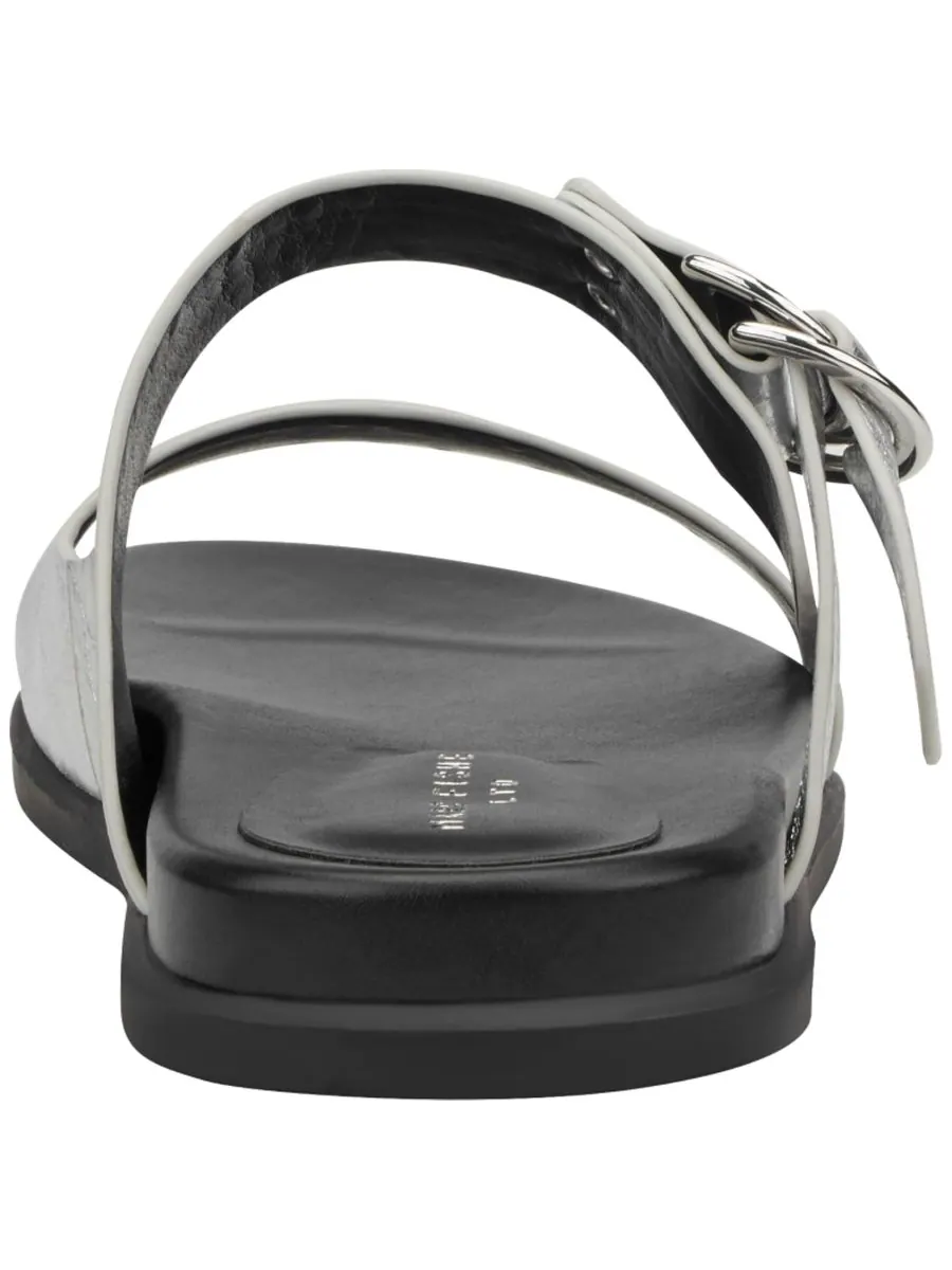 Женские сандалии Gia Double Band Flat Slip-On Marc Fisher LTD — изображение 3 из 5, серебристый