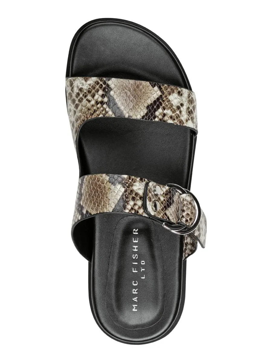 Женские сандалии Gia Double Band Flat Slip-On Marc Fisher LTD — изображение 4 из 5, белый