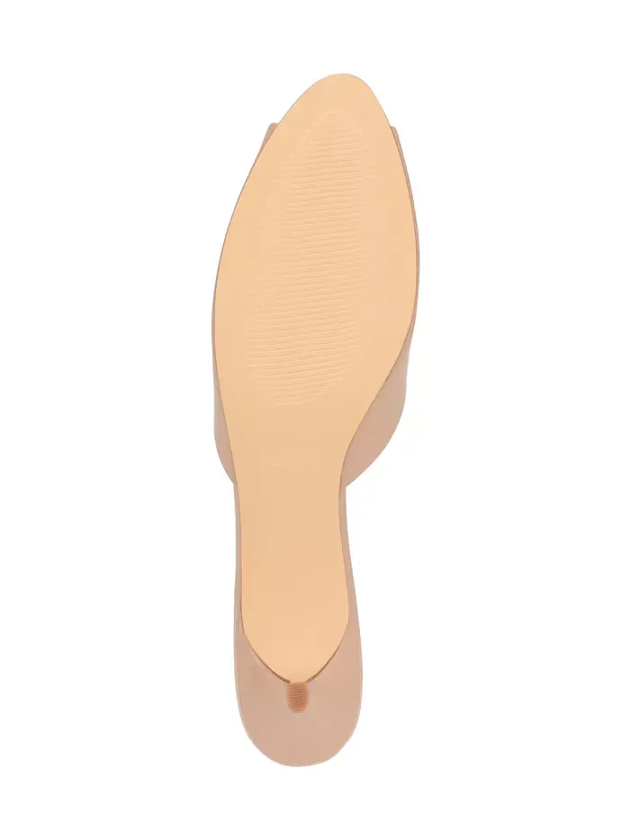 Женские босоножки на каблуке Luvlie Kitten Heel Dress Nine West — изображение 5 из 5, светлый натуральный