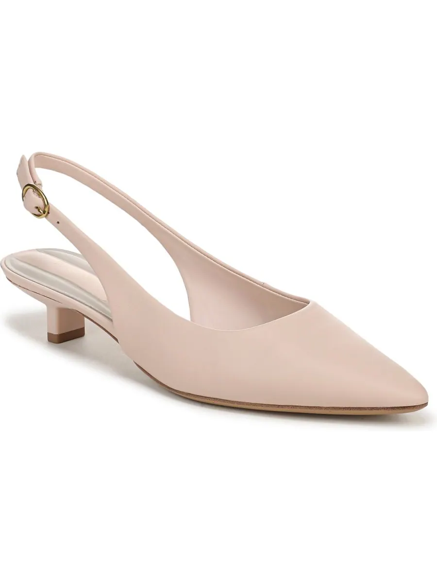 Женские туфли-лодочки Pura с острым носком и открытой пяткой Franco Sarto, Soft Blush Leather