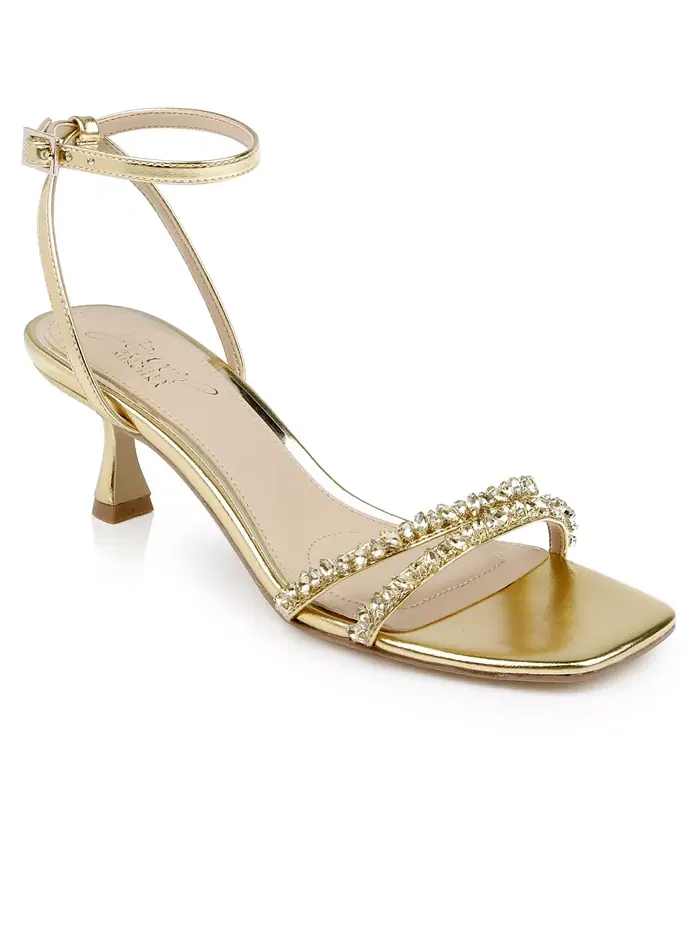 Женские босоножки на низком каблуке Nayla Jewel Badgley Mischka