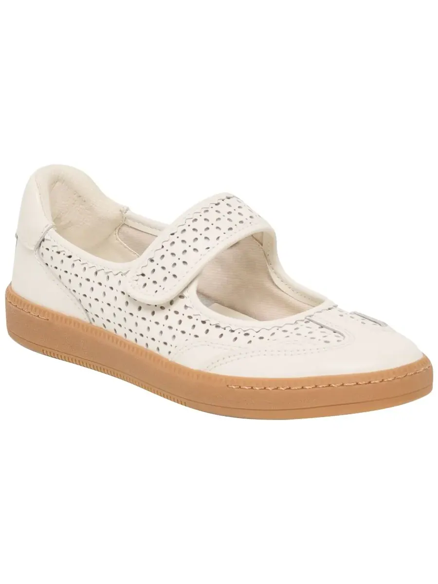 Женские кроссовки Nanet Round Toe Mary Jane Dolce Vita, белый perforated leather — изображение 1 из 5