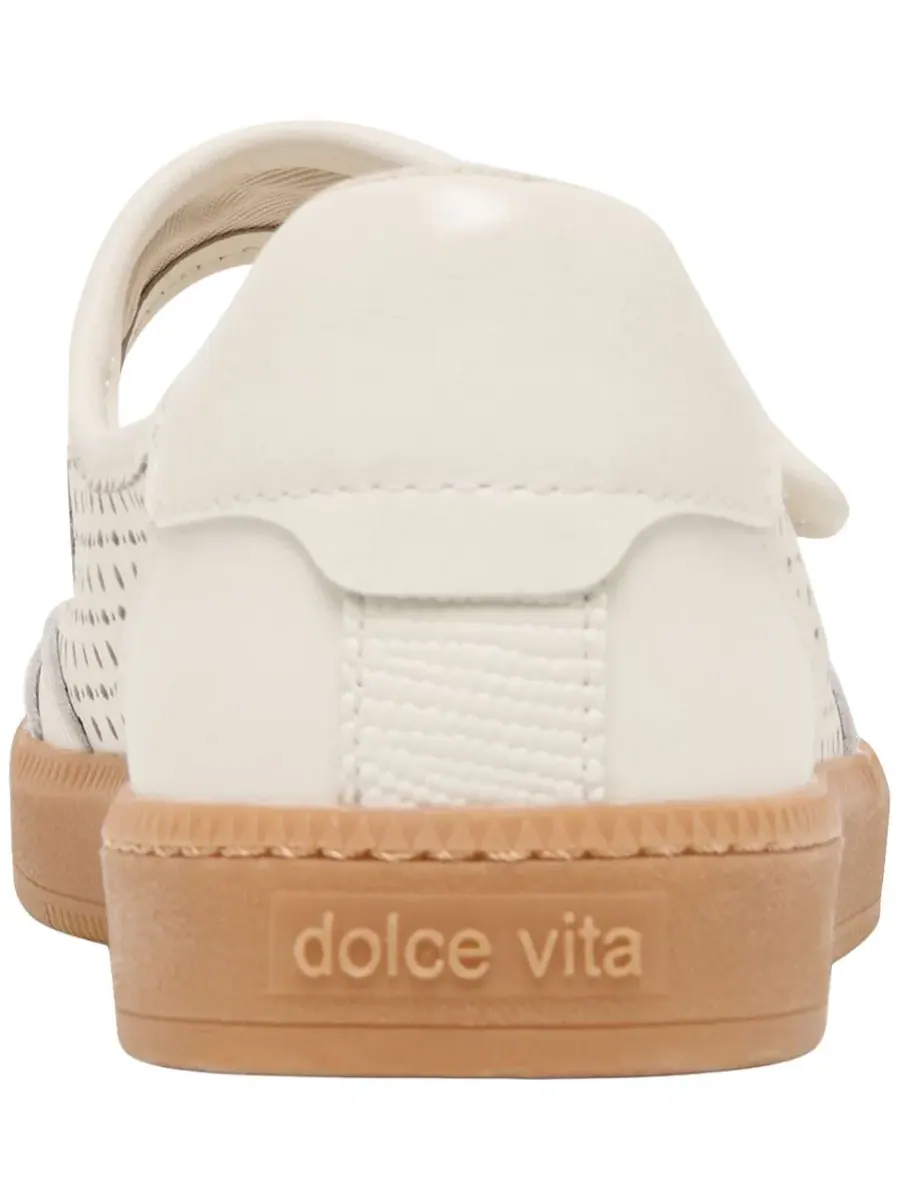 Женские кроссовки Nanet Round Toe Mary Jane Dolce Vita, белый perforated leather — изображение 3 из 5
