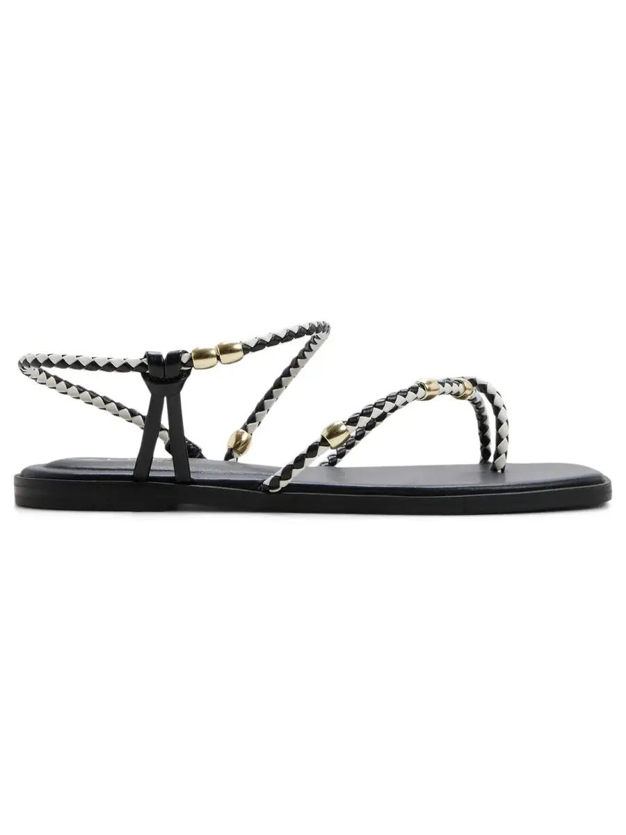 Женские сандалии-слипоны Loucinda ALDO — изображение 2 из 6, черный/белый