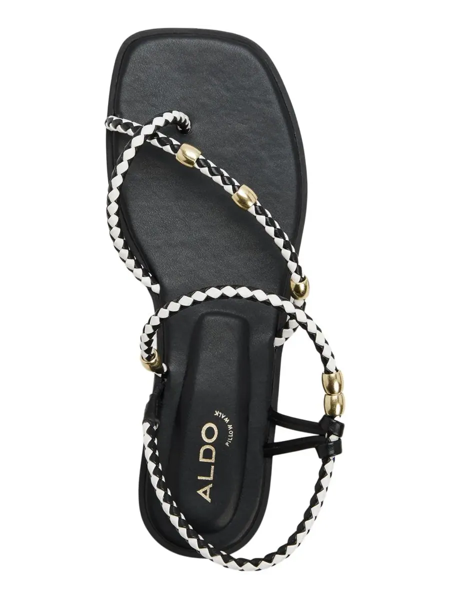Женские сандалии-слипоны Loucinda ALDO — изображение 4 из 6, черный/белый