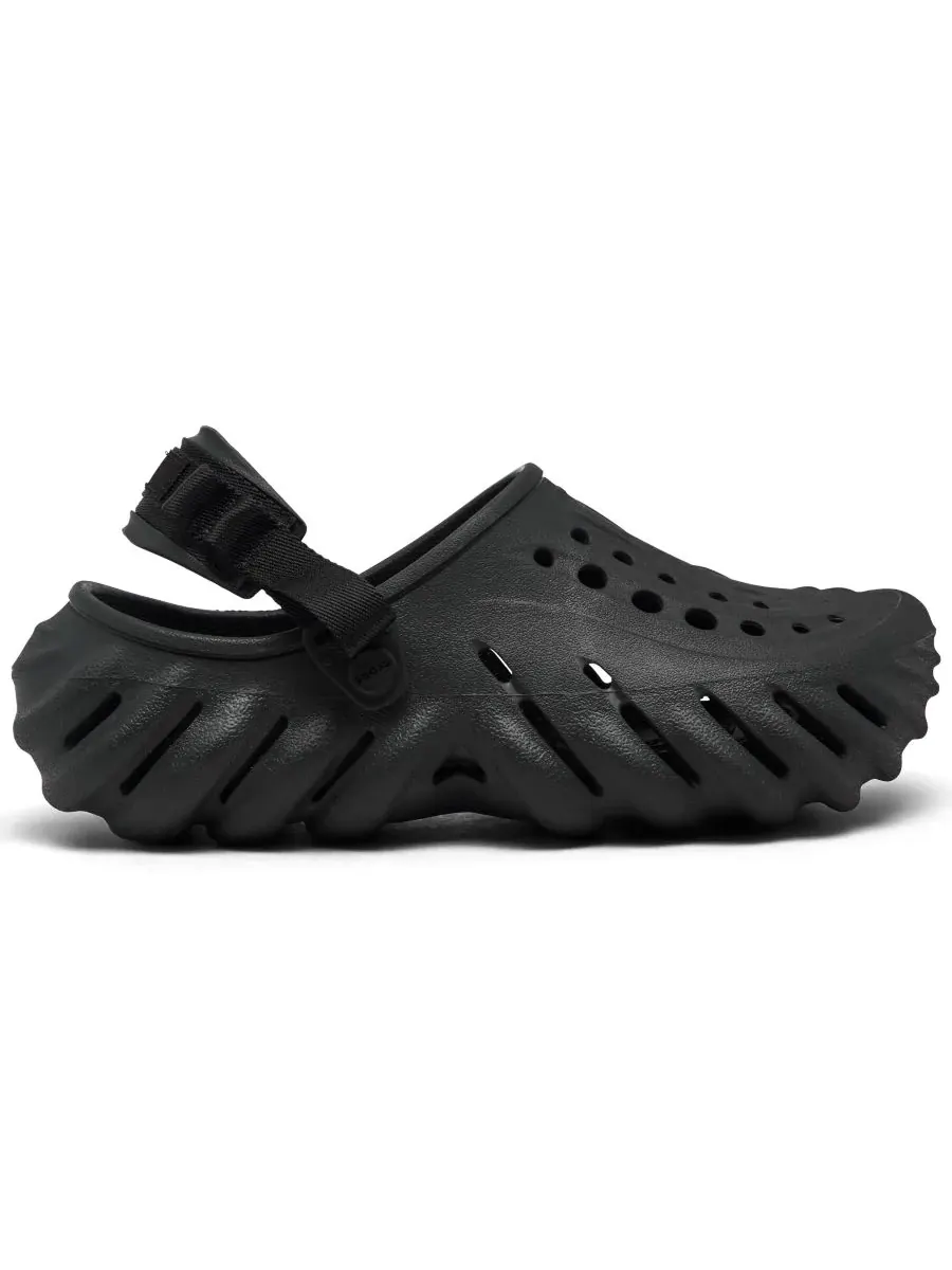Мужские и женские сабо Echo от Finish Line Crocs — изображение 2 из 6, черный