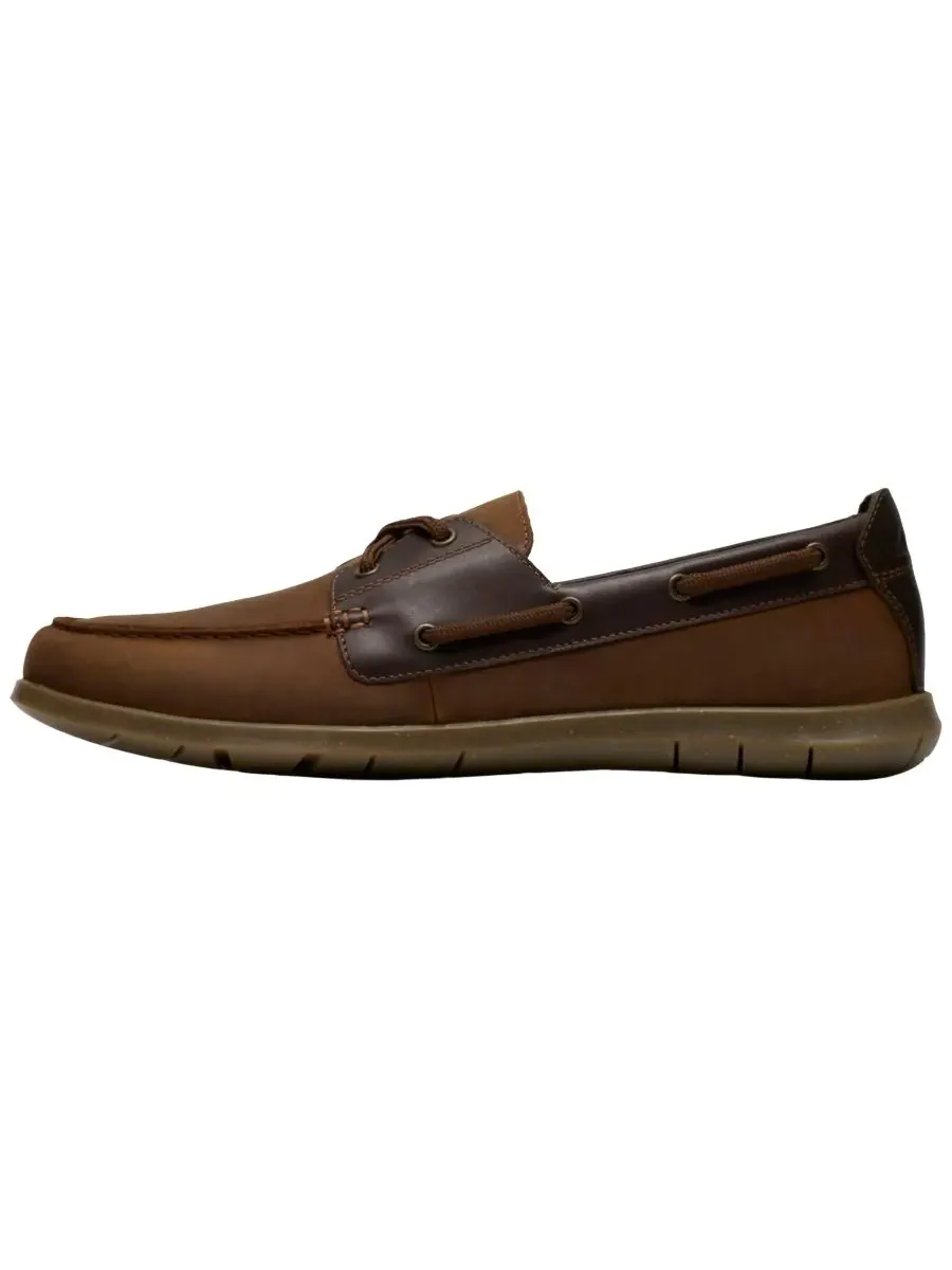 Кроссовки мужские Clarks Flexway, коричневый нубук, шнуровка — изображение 6 из 6