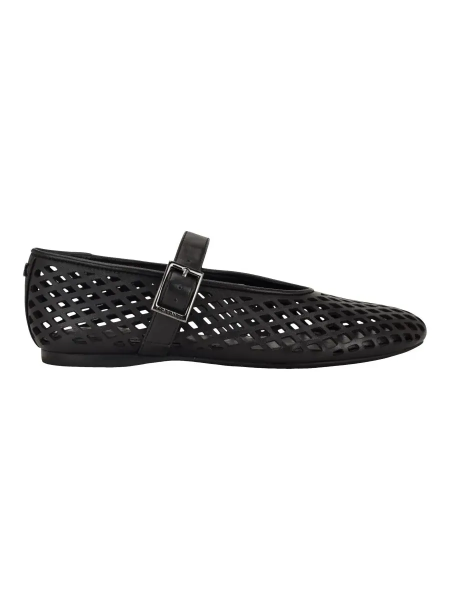 Женские кожаные балетки Lauria Mary Jane Calvin Klein — изображение 2 из 5, черный