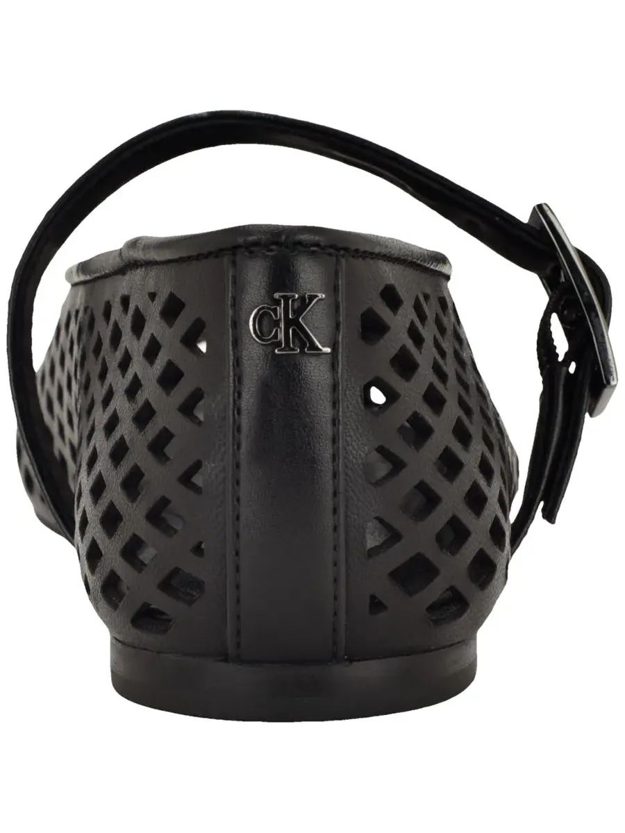 Женские кожаные балетки Lauria Mary Jane Calvin Klein — изображение 3 из 5, черный