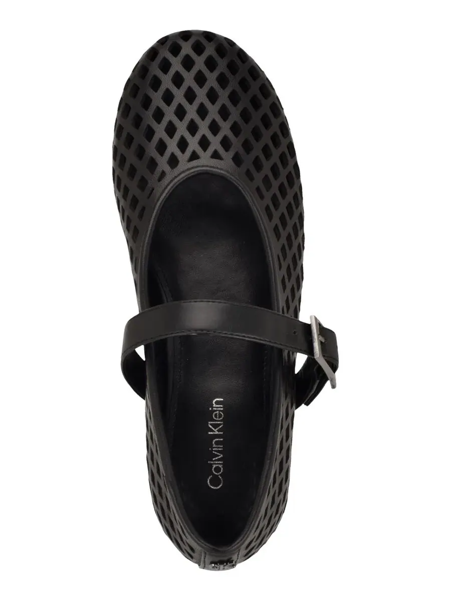Женские кожаные балетки Lauria Mary Jane Calvin Klein — изображение 4 из 5, черный