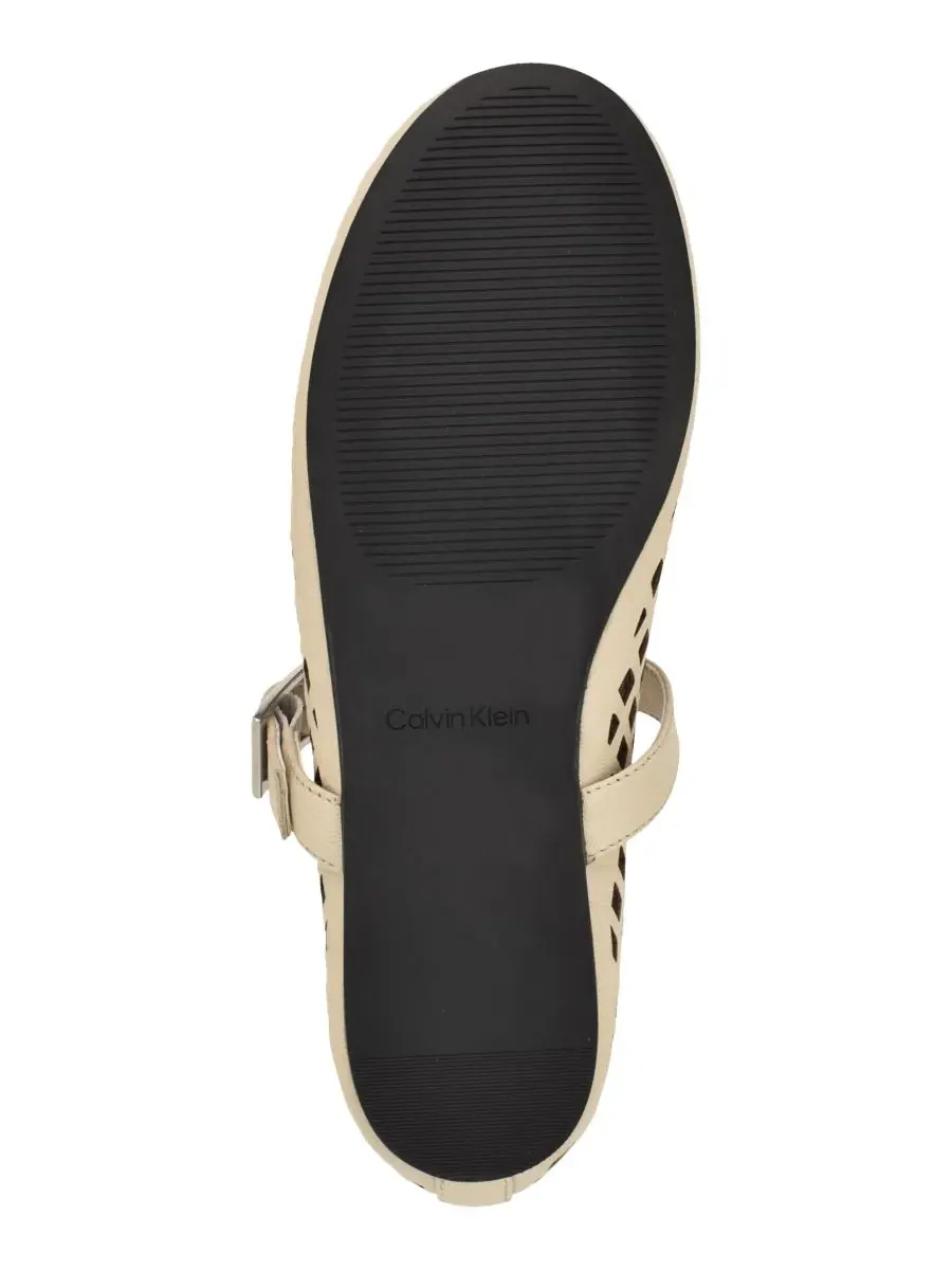Женские кожаные балетки Lauria Mary Jane Calvin Klein, айвори leather — изображение 5 из 5, слоновая кость