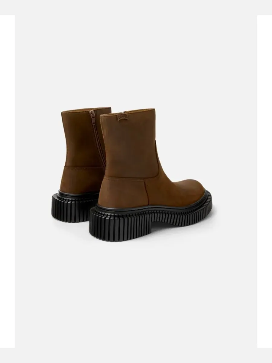 Туфли Camper Pix Berlin Leather Medium Zip / Medium Elastic — изображение 4 из 5, коричневый