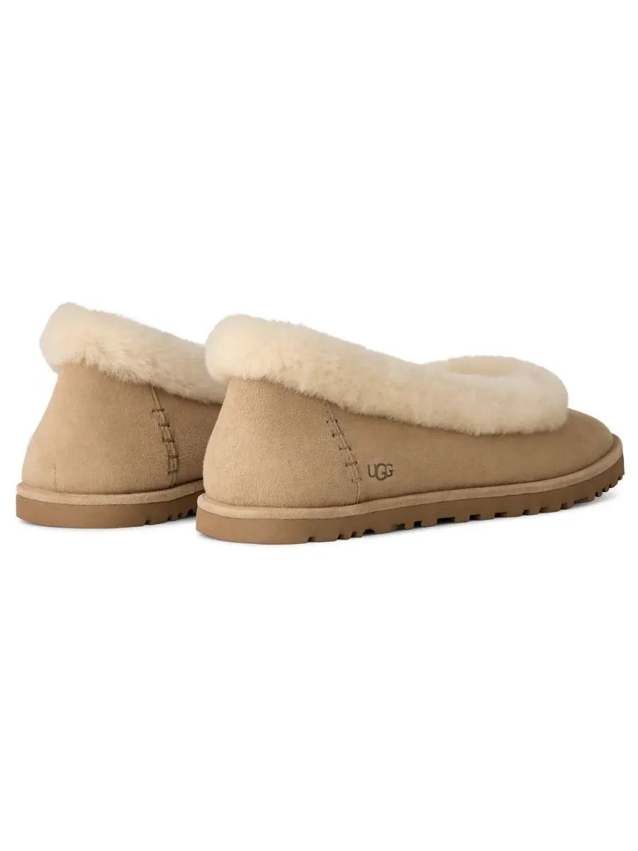 Женские балетки UGG Zora с закругленным носком UGG — изображение 3 из 5, бежевый