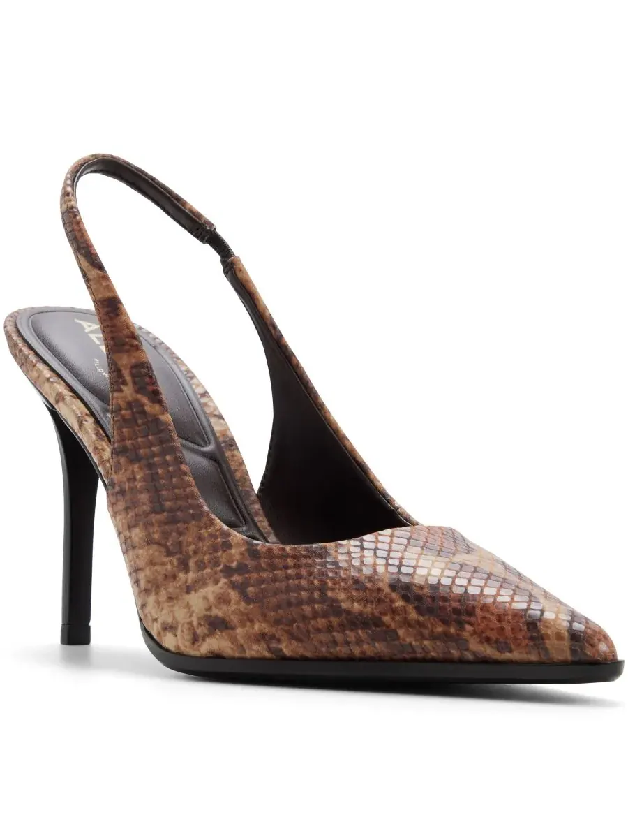 Женские туфли-лодочки Re-Samantha с открытой пяткой ALDO — изображение 1 из 5, коричневый мульти