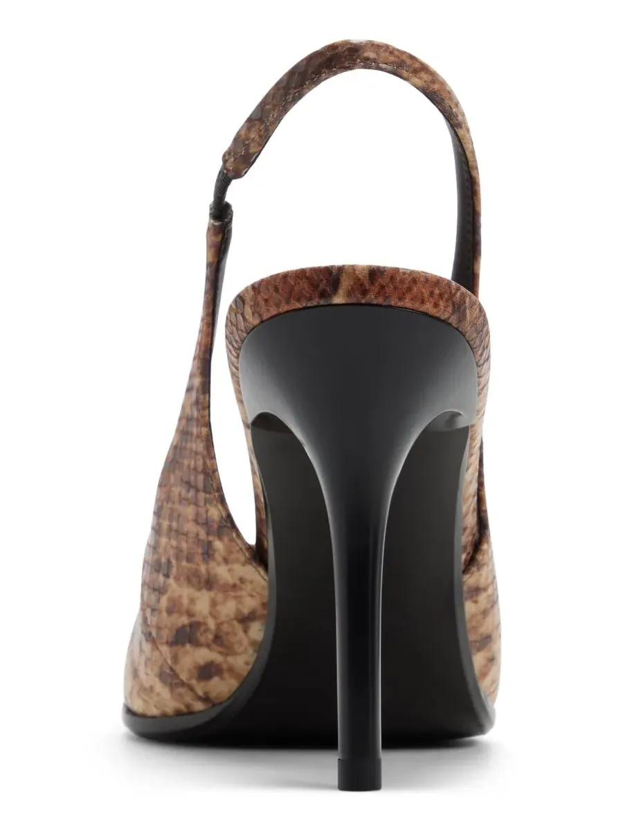 Женские туфли-лодочки Re-Samantha с открытой пяткой ALDO — изображение 3 из 5, коричневый мульти