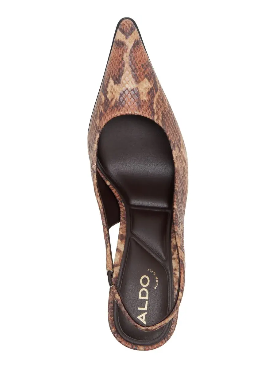Женские туфли-лодочки Re-Samantha с открытой пяткой ALDO — изображение 4 из 5, коричневый мульти