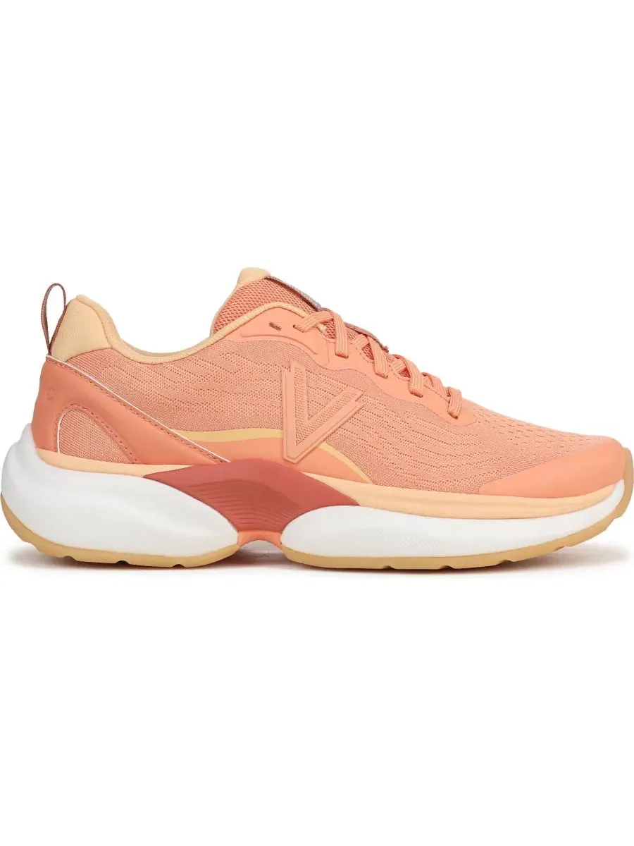 Женские кроссовки с ортопедической поддержкой Walk Quest Vionic, Shell Coral Faux Leather/Knit — изображение 2 из 4