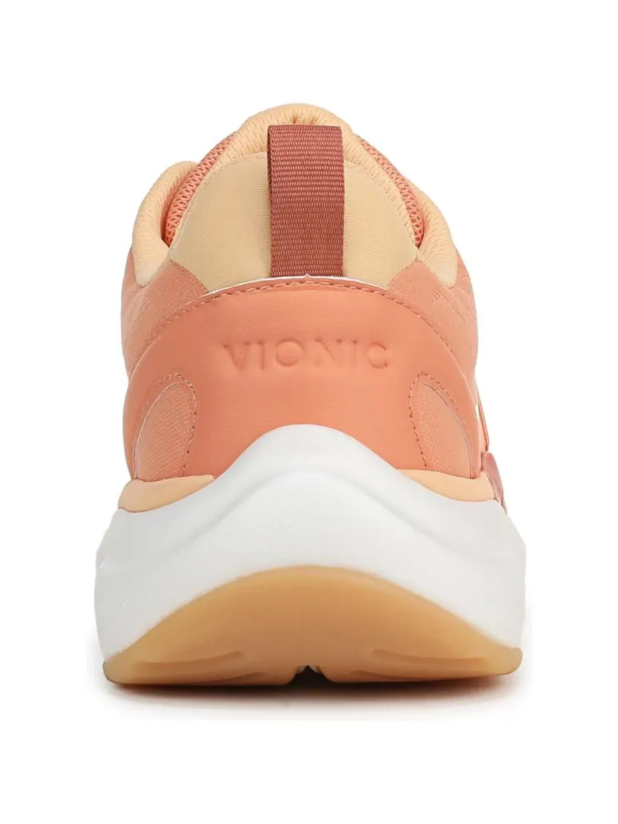 Женские кроссовки с ортопедической поддержкой Walk Quest Vionic, Shell Coral Faux Leather/Knit — изображение 3 из 4