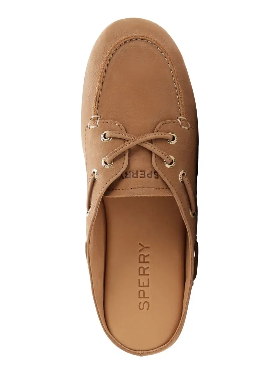 Мюли-слипоны с фиксирующей шнуровкой Sperry — изображение 4 из 5, бежевый