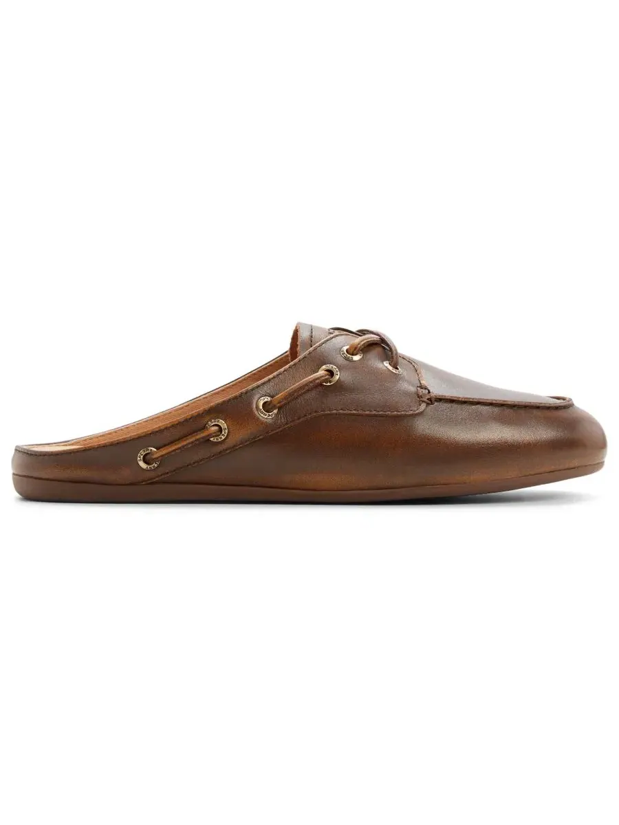 Мокасины-мюли с регулируемой шнуровкой Sperry — изображение 2 из 5, коричневый
