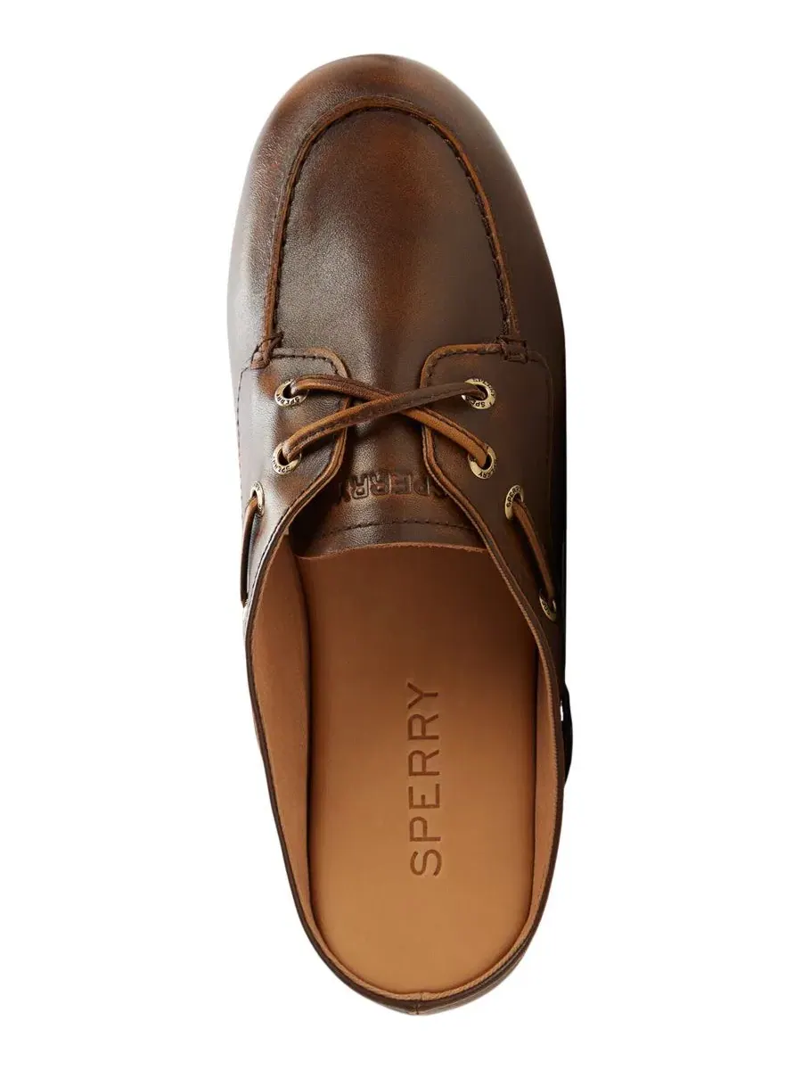 Мокасины-мюли с регулируемой шнуровкой Sperry — изображение 4 из 5, коричневый