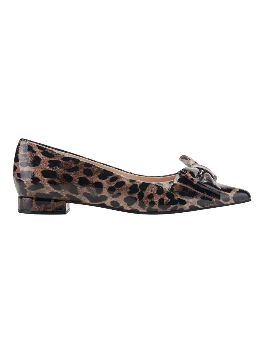 Туфли-лодочки с бантом Alicce Bandolino, Leopard Patent — изображение 2 из 5