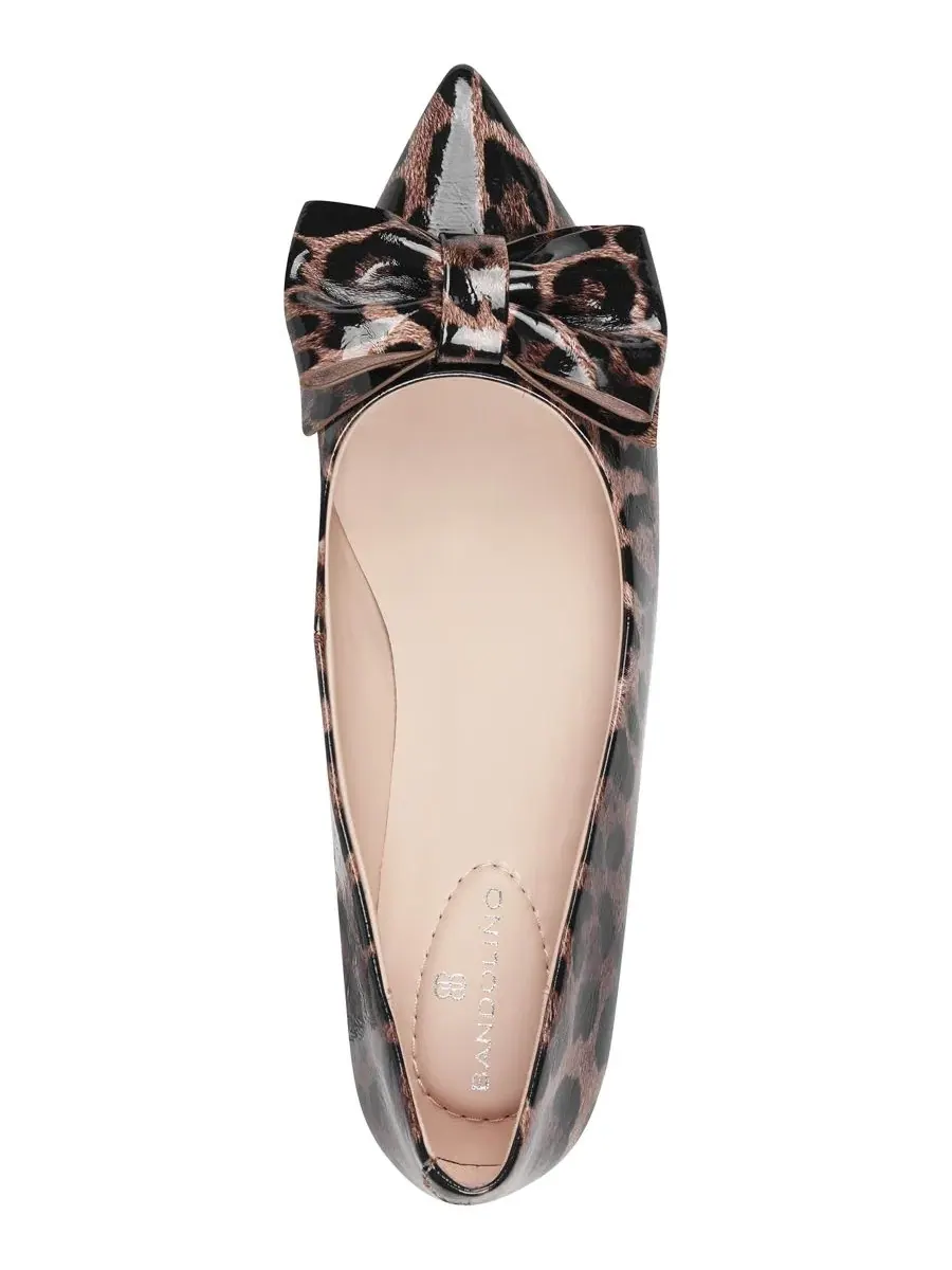 Туфли-лодочки с бантом Alicce Bandolino, Leopard Patent — изображение 4 из 5
